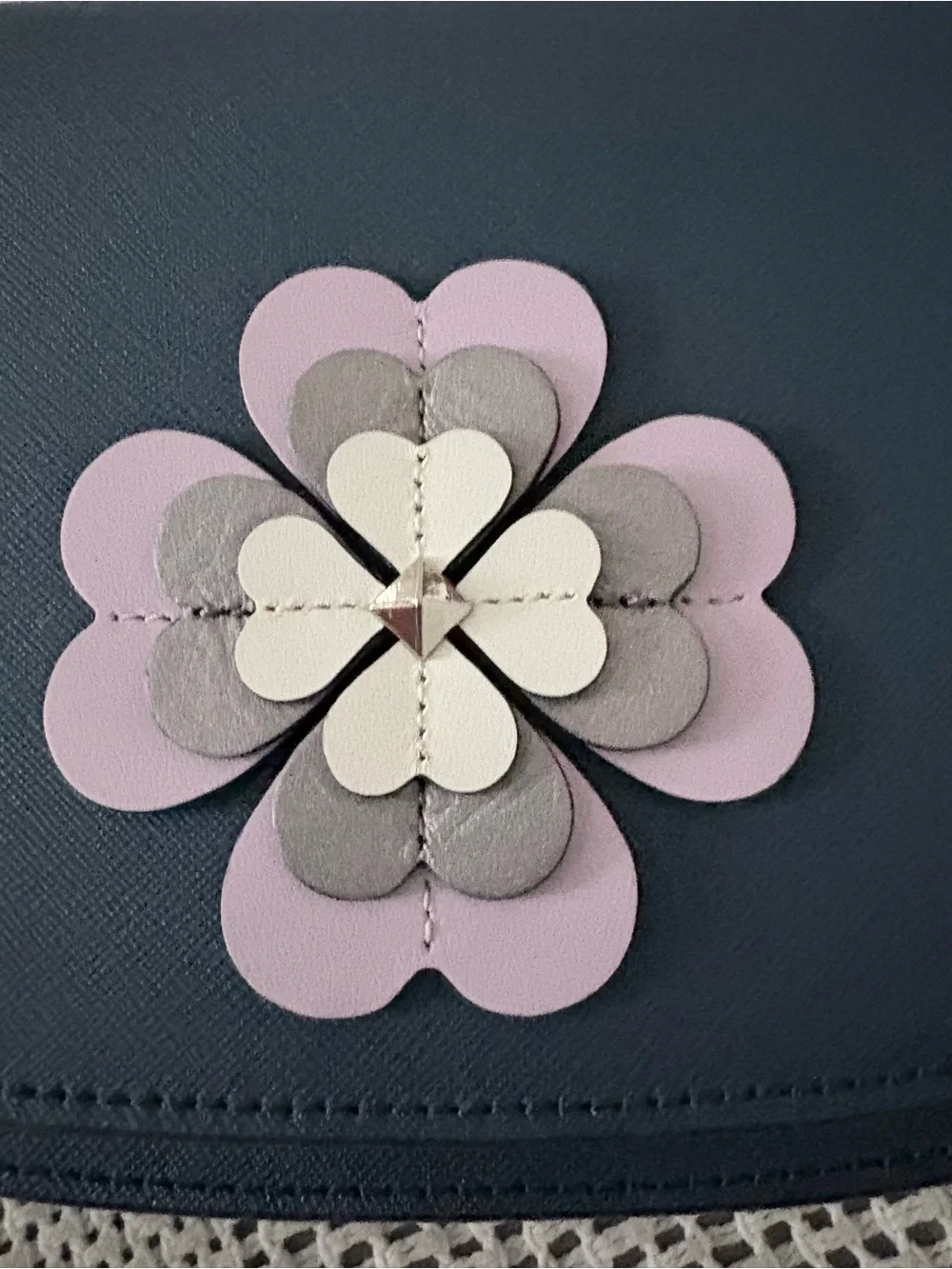 Kate Spade Reiley Spade Flower Appliqué Flap Crossbody Bag - NWOT